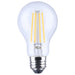 SATCO/NUVO 8W LED A19 Straight Filament Yellow Light Glass 800Lm 120V Non-dimmagle1-Pack (S14386)