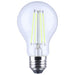 SATCO/NUVO 8W LED A19 Straight Filament Green Light Glass 800Lm 120V Non-dimmagle1-Pack (S14387)