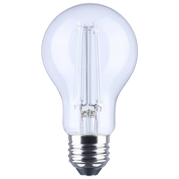 SATCO/NUVO 8W LED A19 Straight Filament Blue Light Glass 800Lm 120V Non-dimmagle1-Pack (S14388)
