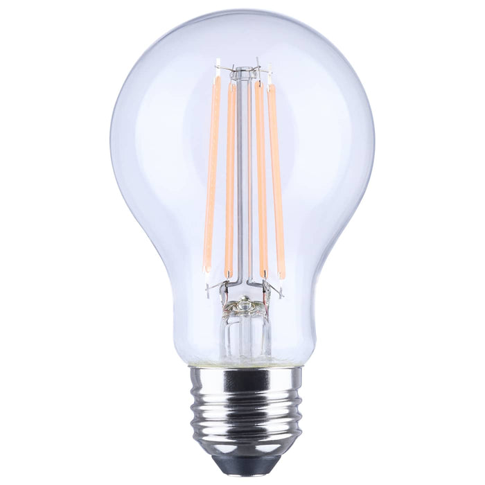 SATCO/NUVO 8W LED A19 Straight Filament Purple Light Glass 800Lm 120V Non-dimmagle1-Pack (S14389)