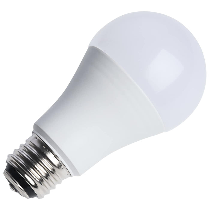 SATCO/NUVO LED A19 Three-Way Lamp 13.5W/10W/5W 3000K Lumen Selectable 1100Lm/800Lm/450Lm Medium Double Contact E26d Base Plastic 120V 1-Pack (S14393)