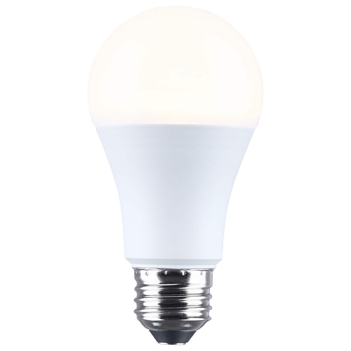 SATCO/NUVO LED A19 Three-Way Lamp 13.5W/10W/5W 5000K Lumen Selectable 1100Lm/800Lm/450Lm Medium Double Contact E26d Base Plastic 120V 1-Pack (S14395)