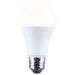SATCO/NUVO LED A19 Three-Way Lamp 13.5W/10W/5W 5000K Lumen Selectable 1100Lm/800Lm/450Lm Medium Double Contact E26d Base Plastic 120V 1-Pack (S14395)