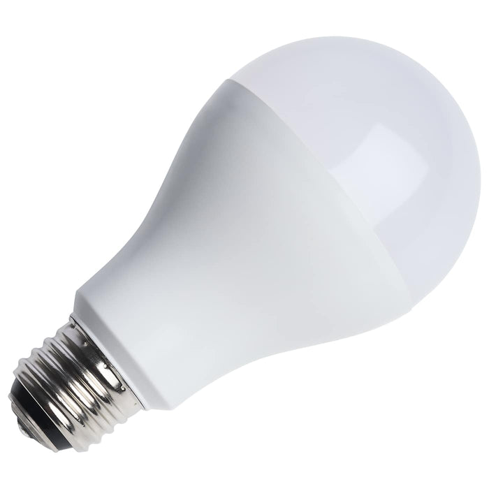 SATCO/NUVO LED A19 Three-Way Lamp 20W/14W/6.5W 2700K Lumen Selectable 2150Lm/1600Lm/625Lm Medium Double Contact E26d Base Plastic 120V 1-Pack (S14397)