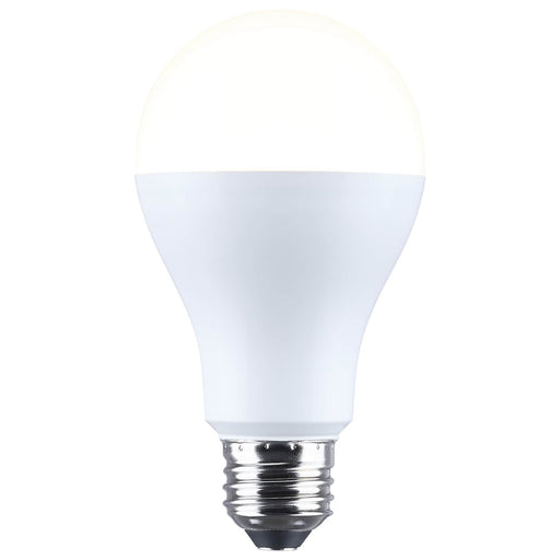 SATCO/NUVO LED A19 Three-Way Lamp 20W/14W/6.5W 4000K Lumen Selectable 2150Lm/1600Lm/625Lm Medium Double Contact E26d Base Plastic 120V 1-Pack (S14399)