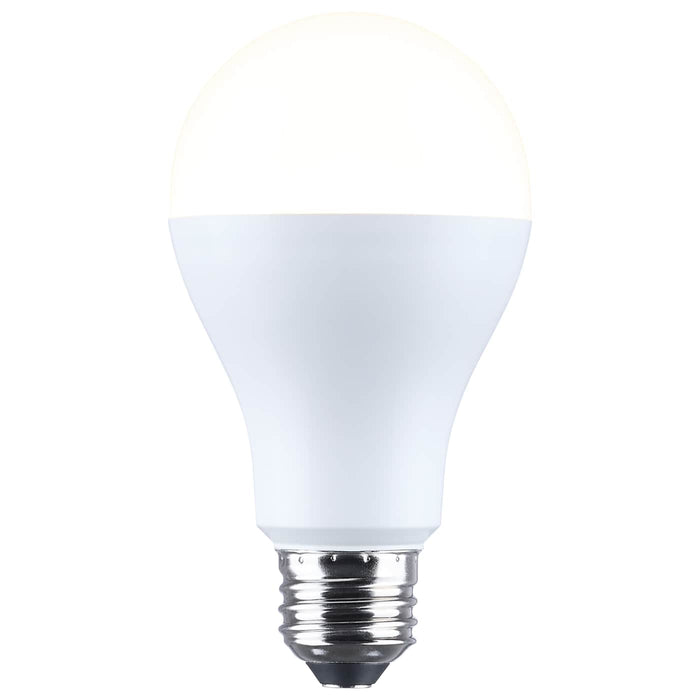 SATCO/NUVO LED A19 Three-Way Lamp 20W/14W/6.5W 5000K Lumen Selectable 2150Lm/1600Lm/625Lm Medium Double Contact E26d Base Plastic 120V 1-Pack (S14400)