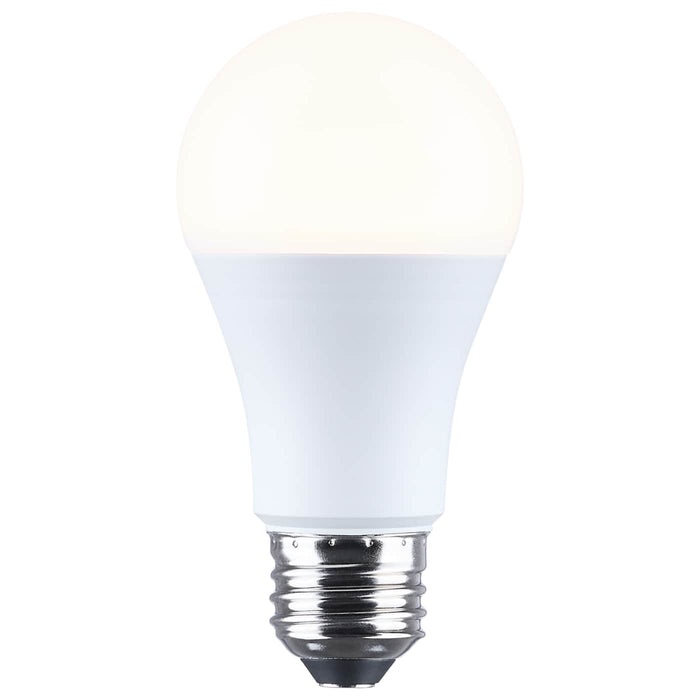 SATCO/NUVO LED A19 Three-Way Lamp 13.5W/10W/5W 3000K Lumen Selectable 1100Lm/800Lm/450Lm Medium Double Contact E26d Base Plastic 120V 1-Pack (S14403)
