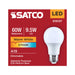 SATCO/NUVO 9.5W LED A19 Medium E26 Base 2700K 80 CRI Plastic Dimmable 120V (S15137)