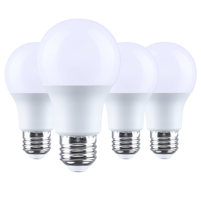 SATCO/NUVO 9.5W LED A19 Medium E26 Base 2700K 80 CRI Plastic Dimmable 120V 4-Pack (S15138)