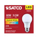 SATCO/NUVO 9.5W LED A19 Medium E26 Base 3500K 80 CRI Plastic Dimmable 120V (S15141)
