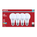 SATCO/NUVO 9.5W LED A19 Medium E26 Base 4000K 80 CRI Plastic Dimmable 120V 4-Pack (S15143)