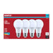 SATCO/NUVO 9.5W LED A19 Medium E26 Base 5000K 80 CRI Plastic Dimmable 120V 4-Pack (S15145)