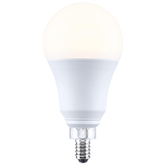 SATCO/NUVO 9.5W LED A19 Candelabra E12 Base 3000K 80 CRI Plastic Dimmable 120V (S15147)