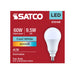 SATCO/NUVO 9.5W LED A19 Candelabra E12 Base 4000K 80 CRI Plastic Dimmable 120V (S15148)