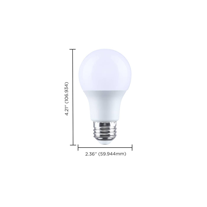 SATCO/NUVO 9.5W LED A19 Candelabra E12 Base 5000K 80 CRI Plastic Dimmable 120V (S15149)