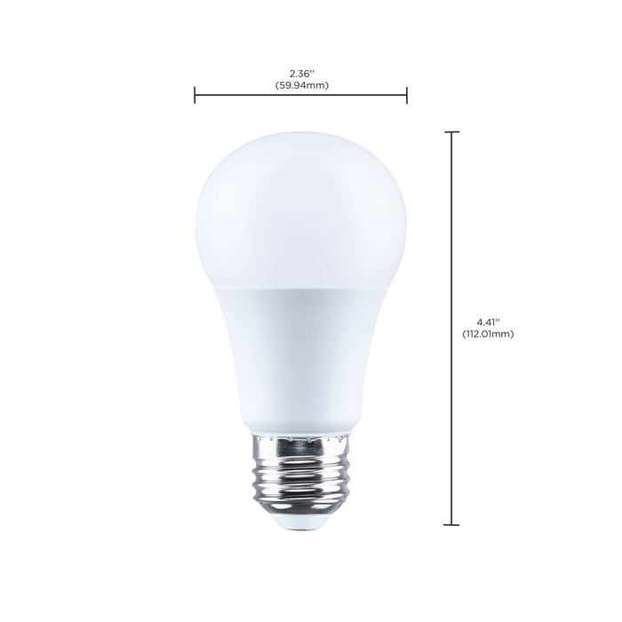 SATCO/NUVO 9.4W LED A19 Medium E26 Base 3000K 90 CRI Plastic Dimmable 120V (S15156)