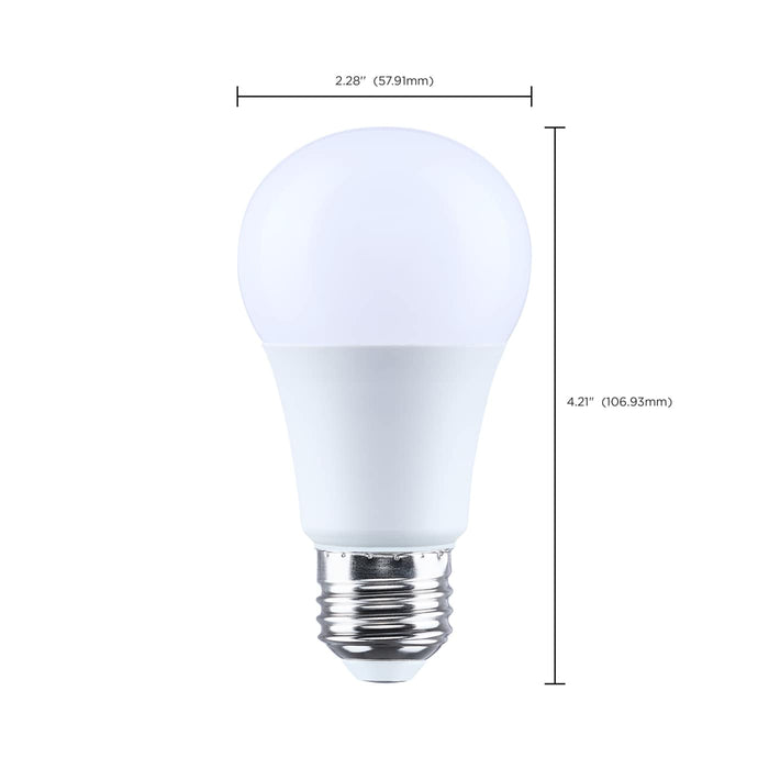 SATCO/NUVO 12W LED A19 Medium E26 Base 4000K 80 CRI Plastic Dimmable 120V (S15162)