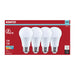 SATCO/NUVO 12W LED A19 Medium E26 Base 4000K 80 CRI Plastic Dimmable 120V 4-Pack (S15163)