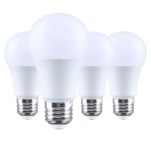 SATCO/NUVO 14W LED A19 Medium E26 Base 5000K 80 CRI Plastic Dimmable 120V 4-Pack (S15180)