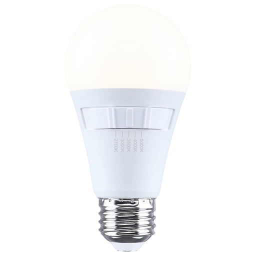 SATCO/NUVO 12W LED A19 Medium E26 Base CCT Selectable 2700K/3000K/3500K/4000K/5000K 80 CRI Plastic Dimmable 120V (S15190)