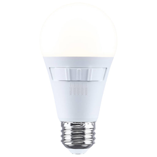 SATCO/NUVO 14W LED A19 Medium E26 Base CCT Selectable 2700K/3000K/3500K/4000K/5000K 80 CRI Plastic Dimmable 120V (S15191)