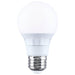 SATCO/NUVO 6W LED A19 Medium E26 Base CCT Selectable 2700K/3000K/3500K/4000K/5000K 90 CRI Plastic Dimmable 120V (S15192)