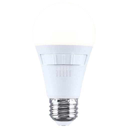 SATCO/NUVO 14W LED A19 Medium E26 Base CCT Selectable 2700K/3000K/3500K/4000K/5000K 90 CRI Plastic Dimmable 120V (S15195)
