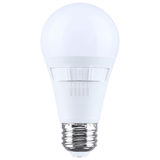 SATCO/NUVO 14W LED A19 Medium E26 Base CCT Selectable 2700K/3000K/3500K/4000K/5000K 90 CRI Plastic Dimmable 120V (S15195)