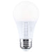 SATCO/NUVO 5.8W LED A19 Medium E26 Base CCT Selectable 2700K/3000K/3500K/4000K/5000K 90 CRI Plastic Dimmable 120V (S15196)