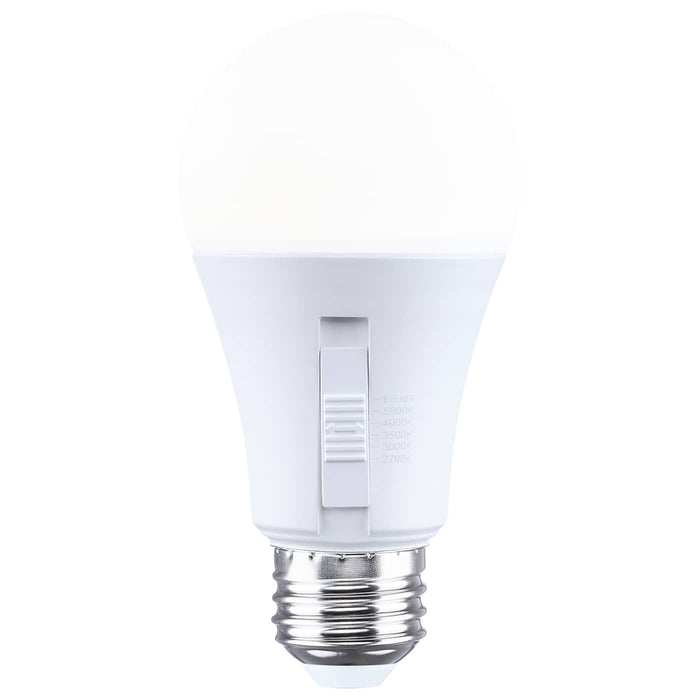 SATCO/NUVO LED A19 Medium E26 Base Wattage/CCT Selectable 15W/11W/8W/5W 2700K/3000K/3500K/4000K/5000K/6500K 90 CRI Dimmable 120V (S15227)