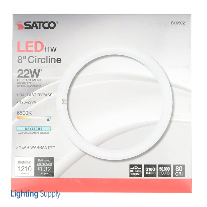 SATCO/NUVO LED Circline 11W T9 6500K G10Q Base 120-277V Type B Ballast Bypass (S16502)