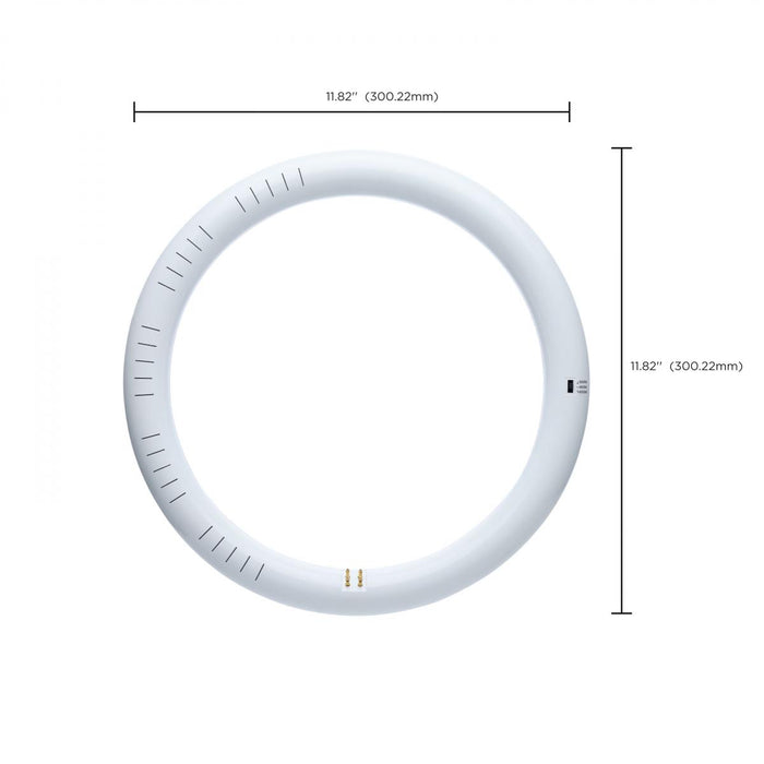 SATCO/NUVO LED Circline 16W T9 CCT Selectable 3000K/4000K/6500K G10Q Base 120-277V (S16511)