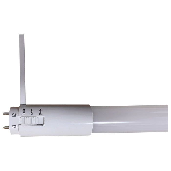 SATCO/NUVO 13W T8 U-Bend LED 50000 Hours G13 Medium Bi Pin Base CCT Selectable 3500K/4000K/5000K Type B White Finish 120-277V (S18412)