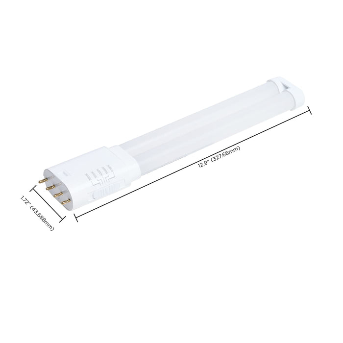 SATCO/NUVO 10W PLL LED Lamp 2G11 Base CCT Selectable 3000K/3500K/4000K/5000K/6500K Type A/B 120-277V (S18417)