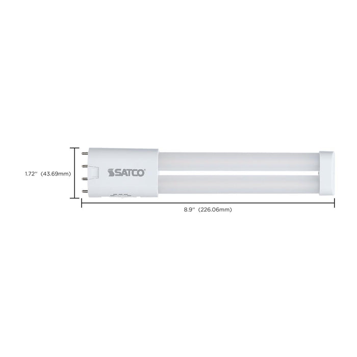 SATCO/NUVO 8.5W PLL LED 2G11 Base CCT Selectable 3000K/3500K/4000K/5000K/6500K Ballast Bypass 120-277V (S18420)