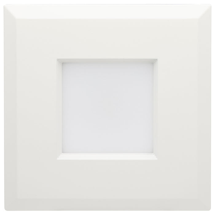 SATCO/NUVO LED Retrofit Downlight Wattage/CCT Selectable 5.5W/6.5W/8W 120V Colorquick And Powerquick Technology Square White Finish (S18802)