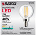 SATCO/NUVO 4W G16.5 LED Clear Candelabra Base 90 CRI 4000K 120V (S21206)