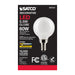 SATCO/NUVO 5.5W G16.5 LED White Candelabra Base 90 CRI 2700K 120V (S21212)