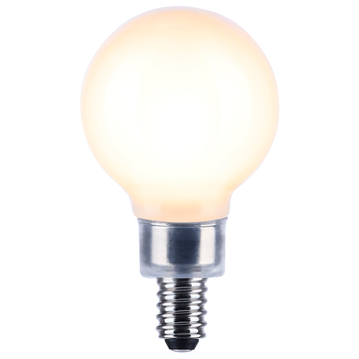 SATCO/NUVO 5.5W G16.5 LED White Candelabra Base 90 CRI 4000K 120V (S21214)