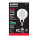 SATCO/NUVO 5.5W G16.5 LED White Candelabra Base 90 CRI 4000K 120V (S21214)
