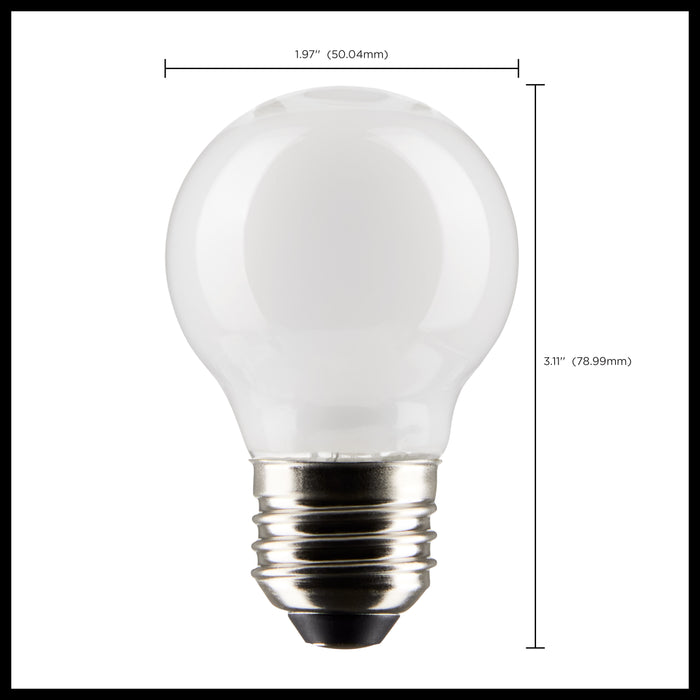 SATCO/NUVO 4.5W G16.5 LED White Medium Base 90 CRI 4000K 120V (S21219)