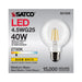 SATCO/NUVO 4.5W G25 LED Clear Medium Base 90 CRI 2700K 120V (S21226)