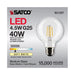 SATCO/NUVO 4.5W G25 LED Clear Medium Base 90 CRI 3000K 120V (S21227)