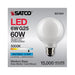 SATCO/NUVO 6W G25 LED White Medium Base 90 CRI 5000K 120V (S21241)