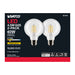 SATCO/NUVO 4.5W G25 LED Clear Medium Base 90 CRI 2700K 120V 2 Pack (S21242)