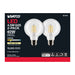 SATCO/NUVO 4.5W G25 LED Clear Medium Base 90 CRI 3000K 120V 2 Pack (S21243)