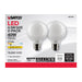 SATCO/NUVO 4.5W G25 LED White Medium Base 90 CRI 2700K 120V 2 Pack (S21244)