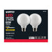 SATCO/NUVO 6W G25 LED White Medium Base 90 CRI 2700K 120V 2 Pack (S21247)