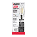 SATCO/NUVO 5.5W B11 LED Clear Candelabra Base 90 CRI 3500K 120V (S21275)