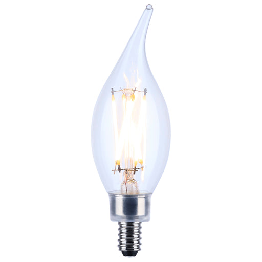 SATCO/NUVO 4W CA11 LED Clear Candelabra Base 90 CRI 4000K 120V (S21298)